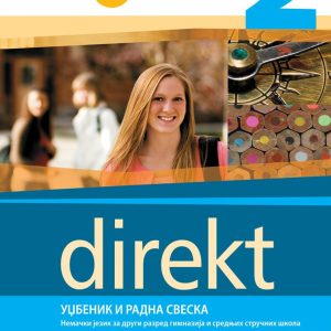 KLET NEMAČKI DIREKT 2 UDZBENIK SA RADNOM SVESKOM ZA DRUGI RAZRED
